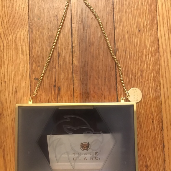 Thalé Blanc Zodiac Plexiglas Clutch - Leo - Picture 5 of 5